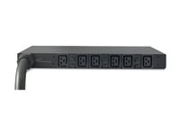 APC Basic Rack PDU - Strømfordelerenhet (kan monteres i rack) - AC 400 V - 22 kW - 3-faset - inngang: IEC 60309 - utgangskontakter: 6 (IEC 60320 C19) - 2.44 m kabel - svart - for P/N: SCL500RM1U, SCL500RMI1U, SMTL1000RM2UCNC, SMX2KR2UX145, SMX3KR2UNCX145, SMX750CUS AP7526