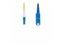 StarTech.com 3m (9.8ft) LC to SC (UPC) OS2 Single Mode Simplex Fiber Optic Cable, 9/125µm, Laser Optimized, 40G/100G, Bend Insensitive, Low Insertion Loss - LSZH Fiber Patch Cord (SPSMLCSC-OS2-3M) - Koblingskabel - LC/UPC-enkeltmodus (hann) til SC/UPC-enkeltmodus (hann) - 3 m - 2 mm - fiberoptisk - simpleks - 9 / 125 micron - OS1/OS2 - halogenfri, toretnings, passiv - gul SPSMLCSC-OS2-3M