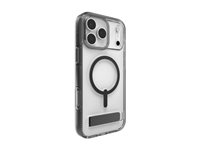 Zagg Santa Cruz Snap - Baksidedeksel for mobiltelefon - med stativ - MagSafe-samsvar - kullsort - for Apple iPhone 17 Pro Max 702318951