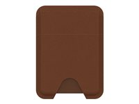 OtterBox Symmetry Series - Lomme for kredittkort - MagSafe-samsvar - kaktuslær, polyuretan - ørkensadel (brun) 77-98736