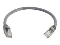 C2G Cat6 Booted Unshielded (UTP) Network Patch Cable - Koblingskabel - RJ-45 (hann) til RJ-45 (hann) - 30 cm - UTP - CAT 6 - formstøpt, uten hindringer, flertrådet - grå 83364