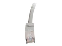 C2G Cat5e Booted Shielded (STP) Network Patch Cable - Koblingskabel - RJ-45 (hann) til RJ-45 (hann) - 10 m - STP - CAT 5e - formstøpt - grå 83761