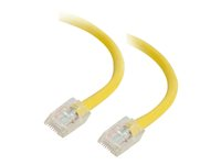 C2G Cat5e Non-Booted Unshielded (UTP) Network Patch Cable - Koblingskabel - RJ-45 (hann) til RJ-45 (hann) - 3 m - UTP - CAT 5e - flertrådet, uniboot - gul 83104