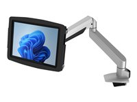 Compulocks Surface Pro 8-10 Space Enclosure Articulating Arm Mount Black - Monteringssett (VESA-adapter, hus, leddarm, skrivebordsmontering) - justerbar arm - for nettbrett - låsbar - høyverdig aluminium - svart, sølv - skjermstørrelse: 13" - for Microsoft Surface Pro 8, Pro 9 660REACH580SPSB