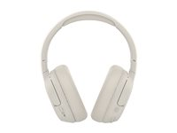 Belkin SoundForm Isolate - Hodetelefoner med mikrofon - full størrelse - Bluetooth - trådløs, kablet - aktiv støydemping - USB-C, 3,5 mm jakk - lydisolerende - sand AUD008HQSA