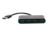 C2G 4-Port USB Hub - USB 3.0 Hub - SuperSpeed USB - 5Gbps - Hub - 4 x SuperSpeed USB 3.0 - stasjonær C2G54461