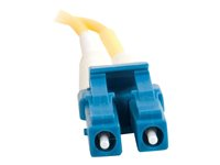 C2G LC-LC 9/125 OS1 Duplex Singlemode PVC Fiber Optic Cable (LSZH) - Koblingskabel - LC-enkeltmodus (hann) til LC-enkeltmodus (hann) - 20 m - 20 m - fiberoptisk - dupleks - 9 / 125 micron - OS1 - halogenfri - gul 85611