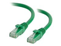 C2G Cat5e Booted Unshielded (UTP) Network Patch Cable - Koblingskabel - RJ-45 (hann) til RJ-45 (hann) - 1 m - UTP - CAT 5e - formstøpt, uten hindringer, flertrådet - grønn 83201