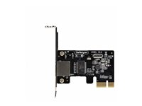 StarTech.com 1-Port Gigabit PCIe Network Adapter Card, TAA Compliant - Nettverksadapter - PCIe lav profil - Gigabit Ethernet x 1 - svart - TAA-samsvar ST1000SPEX2LT