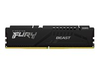 Kingston FURY Beast - DDR5 - modul - 32 GB - DIMM 288-pin - 6400 MHz / PC5-51200 - CL32 - 1.4 V - ikke-bufret - on-die ECC - svart KF564C32BB-32