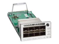 Cisco Catalyst 9300 Series Network Module - Utvidelsesmodul - 10 Gigabit SFP+ x 8 - oppusset - for P/N: C9300-24U-10E, C9300-48UB-A, C9300-48UB-E C9300-NM-8X-RF