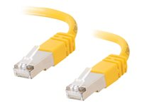 C2G Cat5e Booted Shielded (STP) Network Patch Cable - Koblingskabel - RJ-45 (hann) til RJ-45 (hann) - 15 m - STP - CAT 5e - formstøpt - gul 83816