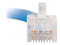 C2G Cat5e Non-Booted Unshielded (UTP) Network Patch Cable - Koblingskabel - RJ-45 (hann) til RJ-45 (hann) - 3 m - UTP - CAT 5e - flertrådet, uniboot - blå 83024