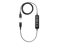 Jabra LINK 260 - Hodesettadapter - USB hann til Quick Disconnect - for BIZ 2300 Duo, 2300 MS QD Mono, 2300 QD Mono, 2400 Duo, 2400 Mono Headband 260-09