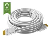 VISION Techconnect - HDMI-kabel med Ethernet - HDMI hann til HDMI hann - 2 m - hvit - 4K-støtte TC 2MHDMI