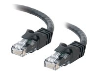 C2G Cat6 Booted Unshielded (UTP) Network Patch Cable - Koblingskabel - RJ-45 (hann) til RJ-45 (hann) - 5 m - UTP - CAT 6 - formstøpt, uten hindringer, flertrådet - svart 83410