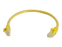 C2G Cat6 Booted Unshielded (UTP) Network Patch Cable - Koblingskabel - RJ-45 (hann) til RJ-45 (hann) - 1.5 m - UTP - CAT 6 - formstøpt, uten hindringer, flertrådet - gul 83467