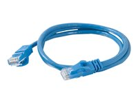 C2G Cat6 Booted Unshielded (UTP) Network Patch Cable - Koblingskabel - RJ-45 (hann) til RJ-45 (hann) - 50 m - UTP - CAT 6 - formstøpt, uten hindringer, flertrådet - blå 83396