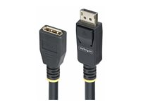 StarTech.com 10ft (3m) DisplayPort 1.4 Extension Cable, DP 1.4, 8K 60Hz - DisplayPort-forlengelseskabel - DisplayPort (hann) til DisplayPort (hunn) - DisplayPort 1.4 - 3 m - 8K-støtte, toretnings, halogenfri, passiv - svart 10F-DP14-EXTEND-CBL