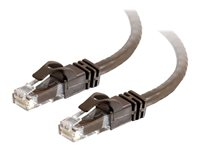 C2G Cat6 Booted Unshielded (UTP) Network Patch Cable - Koblingskabel - RJ-45 (hann) til RJ-45 (hann) - 50 cm - UTP - CAT 6 - formstøpt, uten hindringer, flertrådet - brun 83644