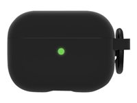 OtterBox Headphone Case Series - Eske for trådløse øretelefoner - polykarbonat, syntetisk gummi - Black Taffy - for Apple AirPods Pro 77-83782