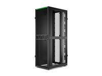 APC NetShelter SX Gen 2 - Rack skap - 2258H x 750W x 1070D mm, med sider - står på gulv - svart - 48U - 19" - TAA-samsvar AR3157B2