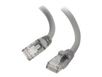 C2G - Koblingskabel - RJ-45 (hann) til RJ-45 (hann) - 50 cm - UTP - CAT 6a - med støvel, uten hindringer - grå 82531