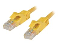 C2G Cat6 Booted Unshielded (UTP) Network Patch Cable - Koblingskabel - RJ-45 (hann) til RJ-45 (hann) - 5 m - UTP - CAT 6 - formstøpt, uten hindringer, flertrådet - gul 83470