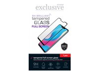 Insmat Exclusive - Skjermbeskyttelse for mobiltelefon - full skjerm - 2.5D - glass - rammefarge svart 861-1638