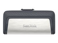 SanDisk Ultra Dual - USB-flashstasjon - 128 GB - USB 3.1 / USB-C SDDDC2-128G-G46