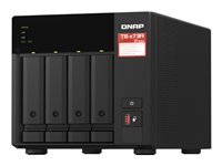 QNAP TS-473A - NAS-server - 4 brønner - 16 TB - SATA 6Gb/s - HDD 4 TB x 4 - RAID JBOD, RAID 0, 1, 10, 5, 6 - RAM 8 GB - 2.5 Gigabit Ethernet - iSCSI støtte TS-473A-8G+4XST4000VN006