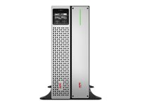 APC Smart-UPS On-Line - UPS (kan monteres i rack) - AC 220/230 V - 2700 watt - 3000 VA - USB, Ethernet 10/100/1000, serial - utgangskontakter: 8 - 4U - 1.83 m kabel - svart, sølv - med APC UPS Network Management Card SRTL3000RM4UXLI-NC