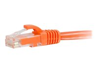 C2G Cat6 Booted Unshielded (UTP) Network Patch Cable - Koblingskabel - RJ-45 (hann) til RJ-45 (hann) - 1 m - UTP - CAT 6 - formstøpt, uten hindringer, flertrådet - oransje 83574