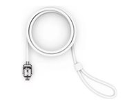 Compulocks T-bar Security Keyed Cable Lock - Sikkerhetskabellås - hvit - 1.83 m - for Compulocks iPad 10.2-inch; Maclocks Rise Freedom Enclosed Rolling Kiosk CL15W