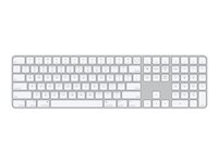 Apple Magic Keyboard with Touch ID and Numeric Keypad - Tastatur - trådløs - Bluetooth - QWERTY - Internasjonal engelsk / kanadisk fransk MK2C3Z/A