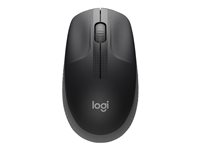 Logitech M190 - Mus - optisk - 3 knapper - trådløs - USB trådløs mottaker - koksgrå 910-005905