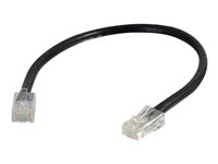 C2G Cat5e Non-Booted Unshielded (UTP) Network Patch Cable - Koblingskabel - RJ-45 (hann) til RJ-45 (hann) - 50 cm - UTP - CAT 5e - flertrådet, uniboot - svart 83040