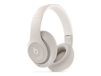 Beats Studio Pro - Hodetelefoner med mikrofon - full størrelse - Bluetooth - trådløs, kablet - aktiv støydemping - 3,5 mm jakk, USB-C - sandstein MQTR3DN/A