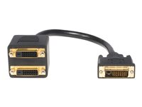StarTech.com 1 ft DVI-D to 2x DVI-D Digital Video Splitter Cable - M/F (DVISPL1DD) - Videosplitter - dobbeltlenke - DVI-D hunn til DVI-D hann - 30.5 cm - skjermet - svart - for P/N: DVIDDMM1, DVIDDMM10M, DVIDDMM25, DVIDDMM2M, DVIDDMM3M, DVIDDMM5M DVISPL1DD