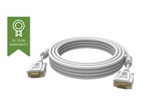 Vision Techconnect - VGA-kabel - HD-15 (VGA) (hann) til HD-15 (VGA) (hann) - 5 m - hvit TC 5MVGAP