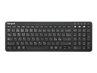 Targus - Tastatur - bakteriedrepende middel - trådløs - Bluetooth 5.1 - QWERTY - Nordisk - svart - B2B AKB863NO