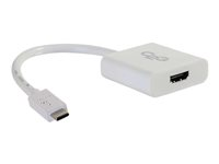 C2G USB 3.1 USB C to HDMI Audio/Video Adapter - USB Type C to HDMI White - Ekstern videoadapter - USB 3.1 - HDMI - hvit 80516