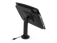 Compulocks Surface Pro 8-10 Space Enclosure Tilting Stand 4" Black - Monteringssett (hus, stangstativ) - for nettbrett - låsbar - høyverdig aluminium - svart - skjermstørrelse: 13" - overflatemonterbar - for Microsoft Surface Pro 8, Pro 9 TCDP04580SPSB