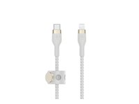 Belkin BoostCharge - Lightning-kabel - 24 pin USB-C hann til Lightning hann - 2 m - hvit CAA011BT2MWH