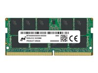 Micron - DDR4 - modul - 16 GB - SO DIMM 260-pin - 3200 MHz / PC4-25600 - CL22 - 1.2 V - ikke-bufret - ECC MTA18ASF2G72HZ-3G2R1R