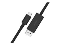 Belkin CONNECT - Adapterkabel - 24 pin USB-C (hann) til DisplayPort (hann) - DisplayPort 1.4 - 2 m - 4K-støtte, 8K-støtte - svart AVC014BT2MBK